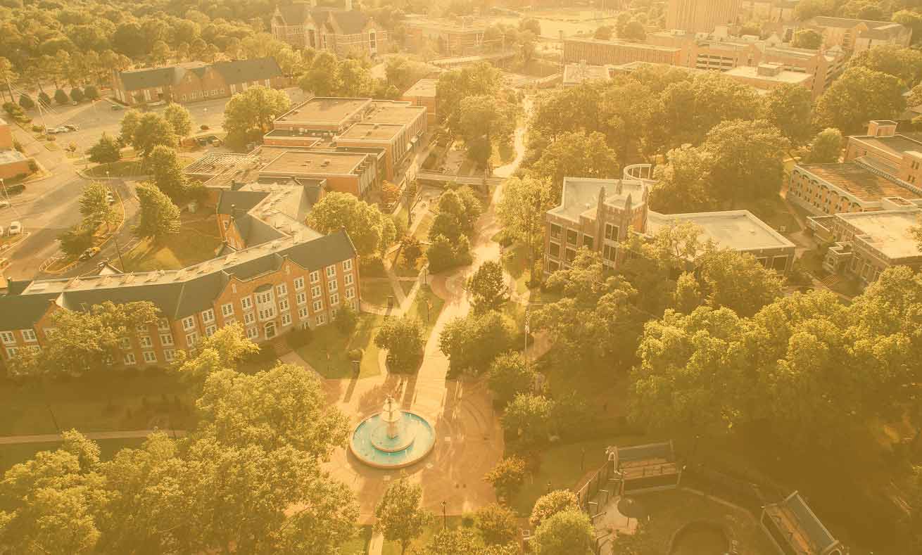 aerial view of campus